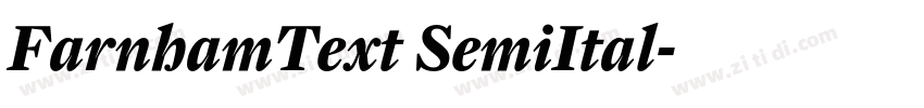 FarnhamText SemiItal字体转换